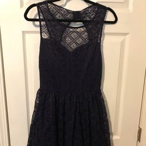 Navy Babydoll Dress